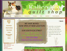 Tablet Screenshot of kalicokatquilts.com